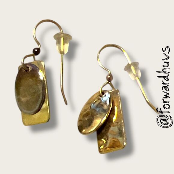Bundle Sale 3 for $15 | Gold-Tone Dangle Earrings - Picture 1 of 8